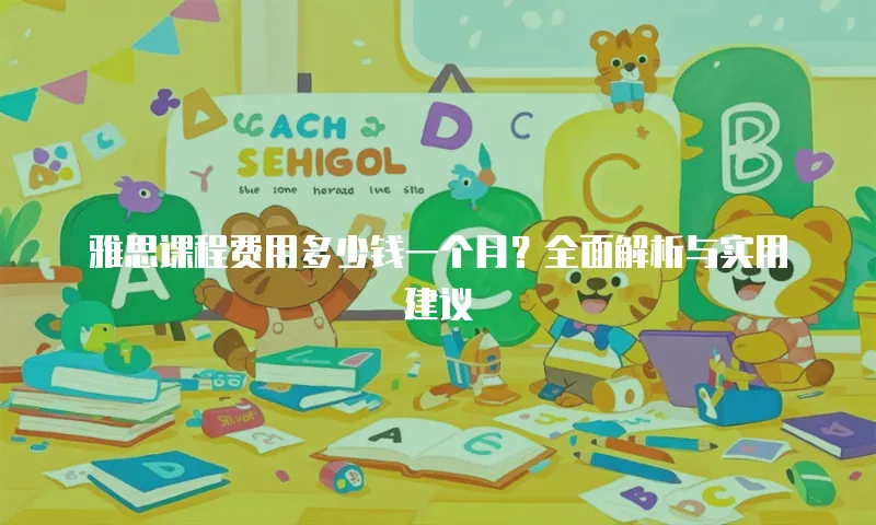 雅思课程费用多少钱一个月？全面解析与实用建议