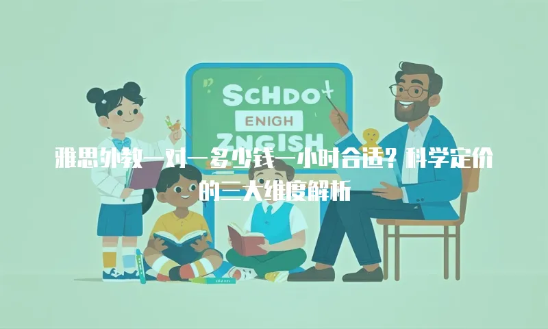 雅思外教一对一多少钱一小时合适？科学定价的三大维度解析