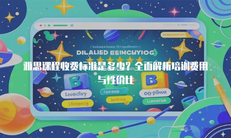 雅思课程收费标准是多少？全面解析培训费用与性价比