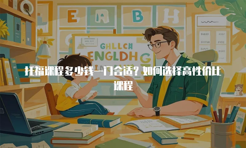 托福课程多少钱一门合适？如何选择高性价比课程