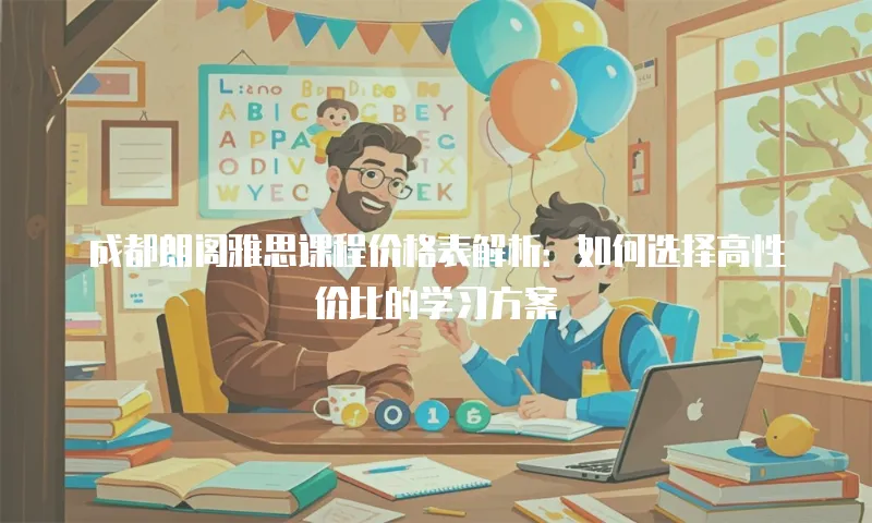 成都朗阁雅思课程价格表解析：如何选择高性价比的学习方案