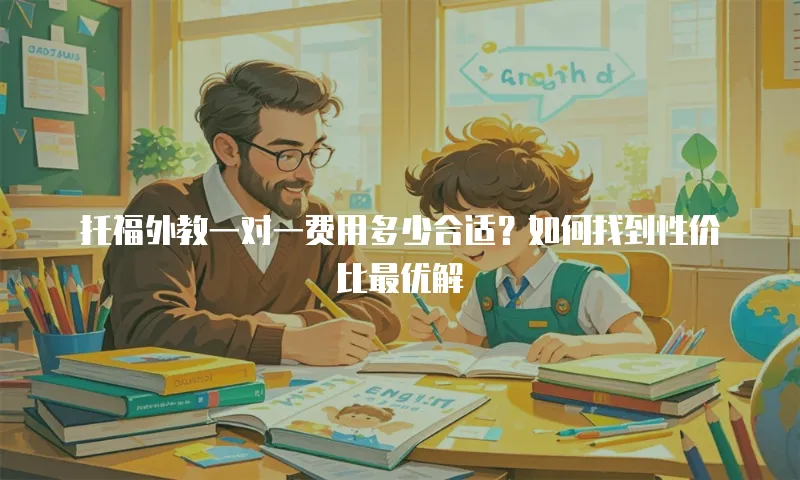 托福外教一对一费用多少合适？如何找到性价比最优解
