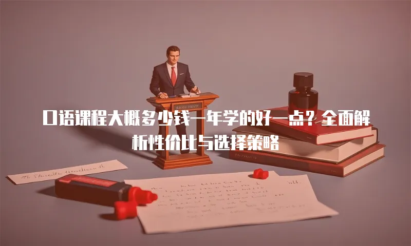 口语课程大概多少钱一年学的好一点？全面解析性价比与选择策略