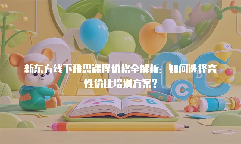 新东方线下雅思课程价格全解析：如何选择高性价比培训方案？