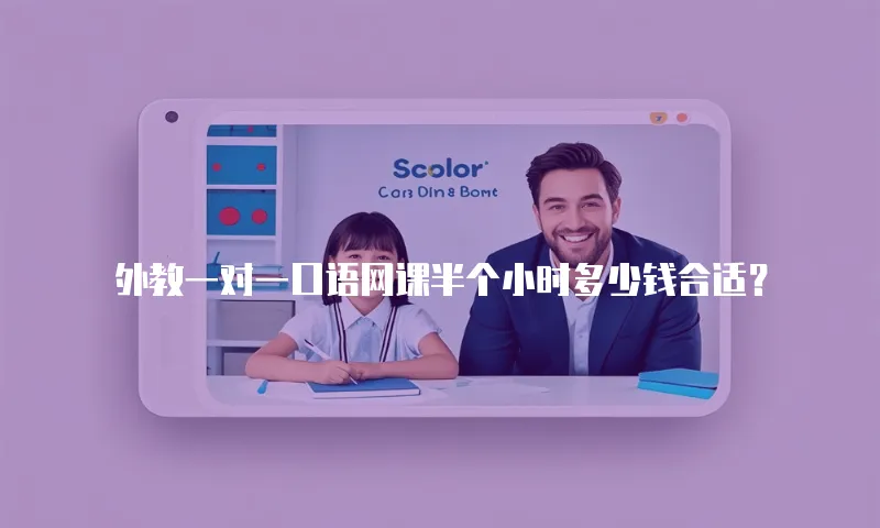 外教一对一口语网课半个小时多少钱合适？