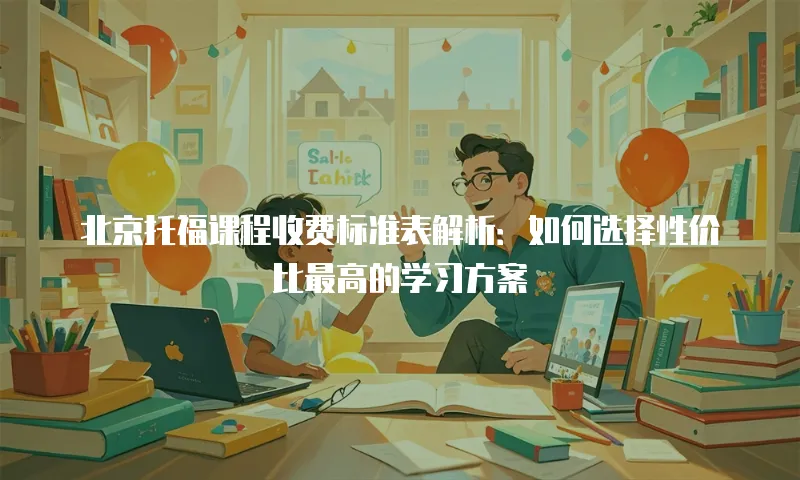 北京托福课程收费标准表解析：如何选择性价比最高的学习方案