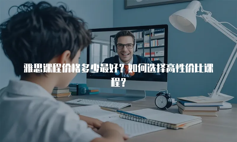 雅思课程价格多少最好？如何选择高性价比课程？
