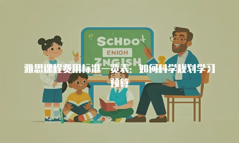 雅思课程费用标准一览表：如何科学规划学习预算