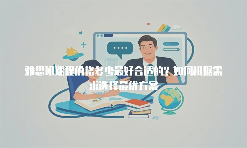 雅思班课程价格多少最好合适的？如何根据需求选择最优方案