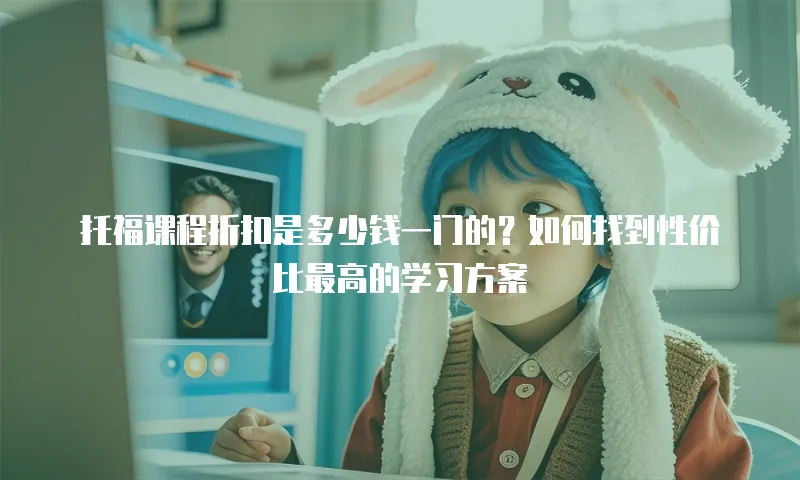 托福课程折扣是多少钱一门的？如何找到性价比最高的学习方案