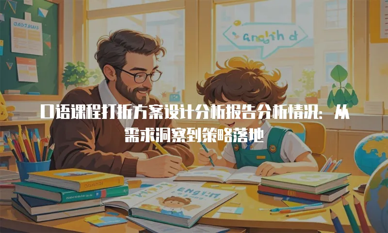 口语课程打折方案设计分析报告分析情况：从需求洞察到策略落地
