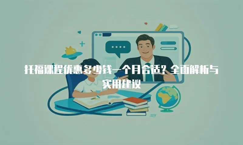 托福课程优惠多少钱一个月合适？全面解析与实用建议