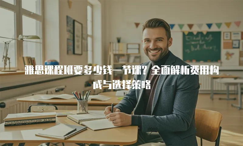 雅思课程班要多少钱一节课？全面解析费用构成与选择策略