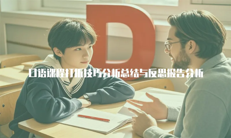 口语课程打折技巧分析总结与反思报告分析
