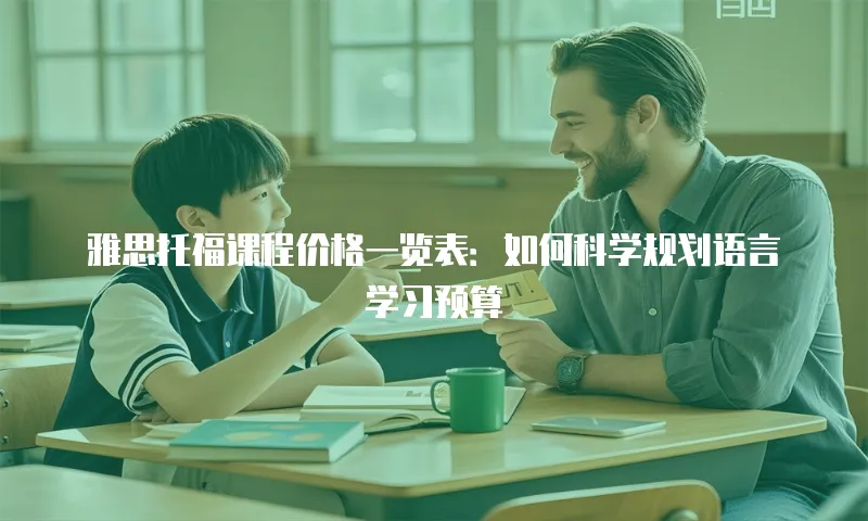 雅思托福课程价格一览表：如何科学规划语言学习预算