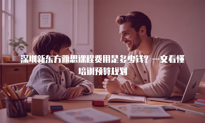 深圳新东方雅思课程费用是多少钱？一文看懂培训预算规划