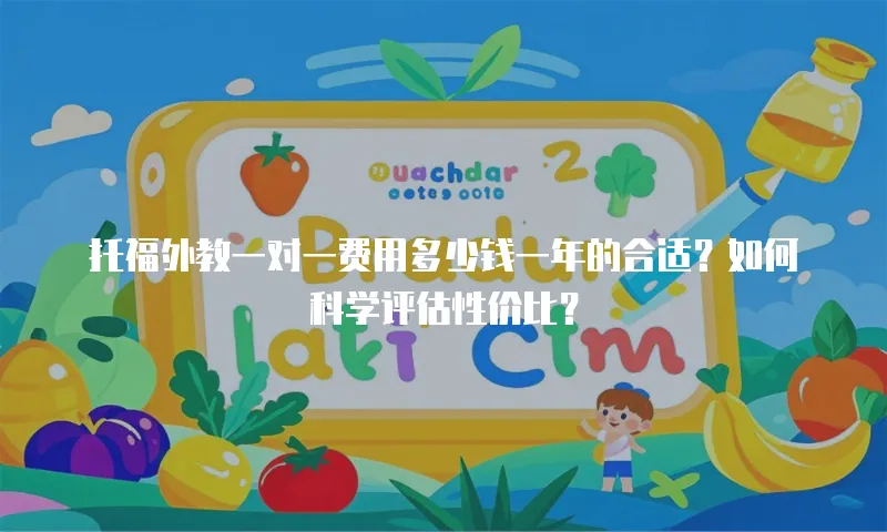 托福外教一对一费用多少钱一年的合适？如何科学评估性价比？