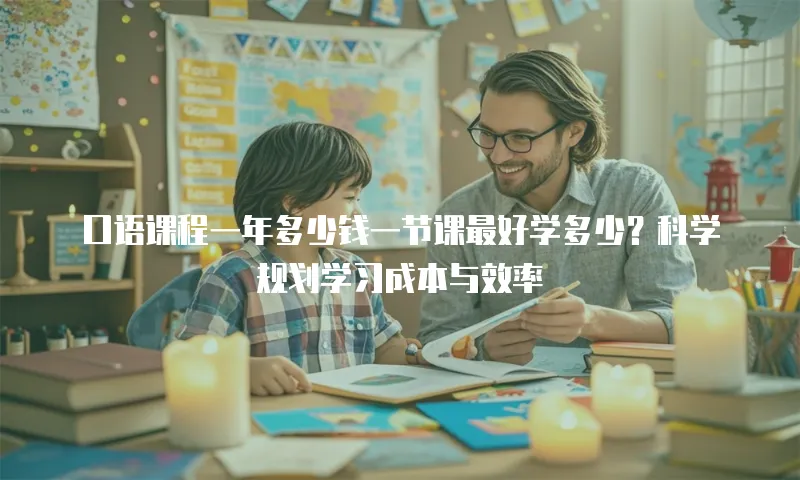 口语课程一年多少钱一节课最好学多少？科学规划学习成本与效率