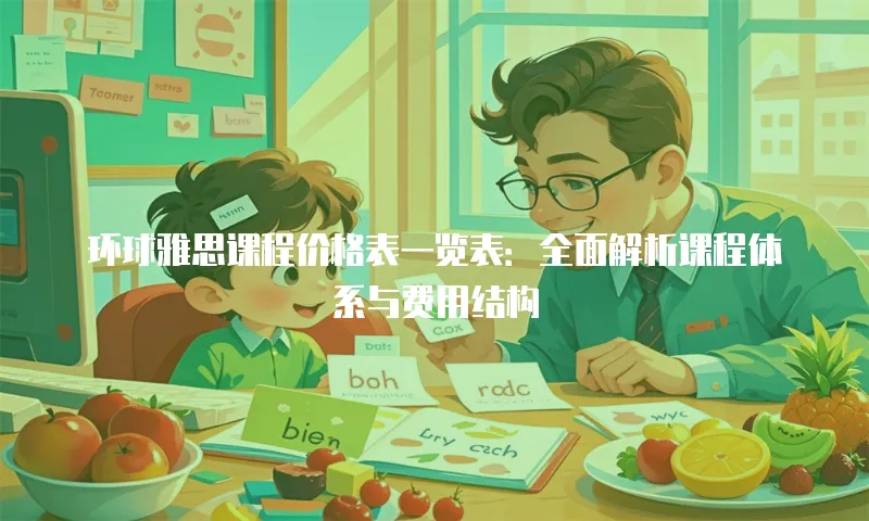 环球雅思课程价格表一览表：全面解析课程体系与费用结构