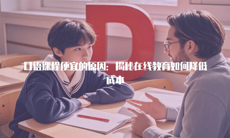 口语课程便宜的原因：揭秘在线教育如何降低成本