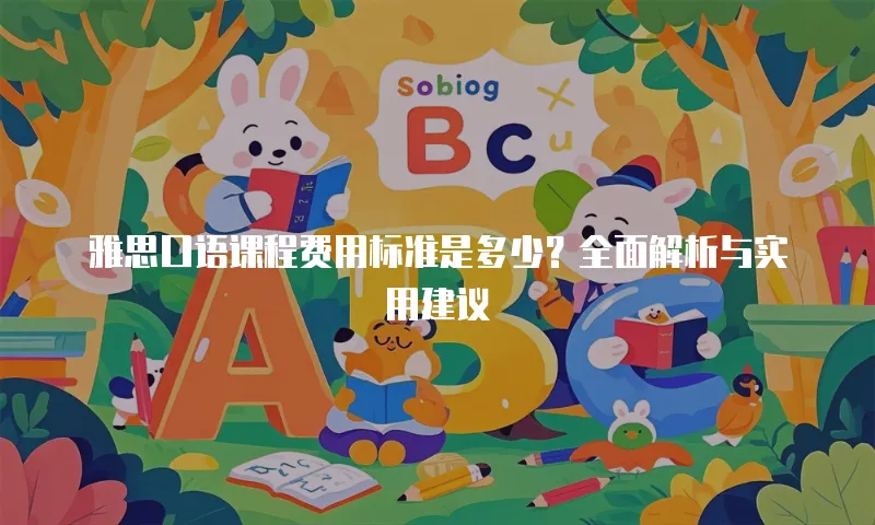 雅思口语课程费用标准是多少？全面解析与实用建议