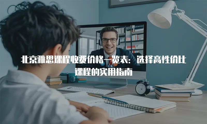 北京雅思课程收费价格一览表：选择高性价比课程的实用指南