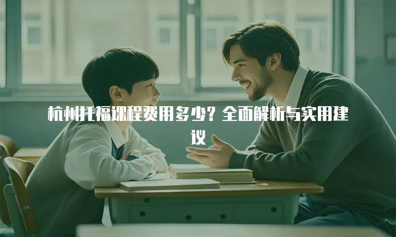 杭州托福课程费用多少？全面解析与实用建议