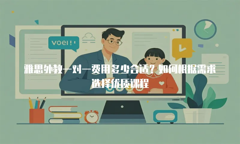 雅思外教一对一费用多少合适？如何根据需求选择优质课程