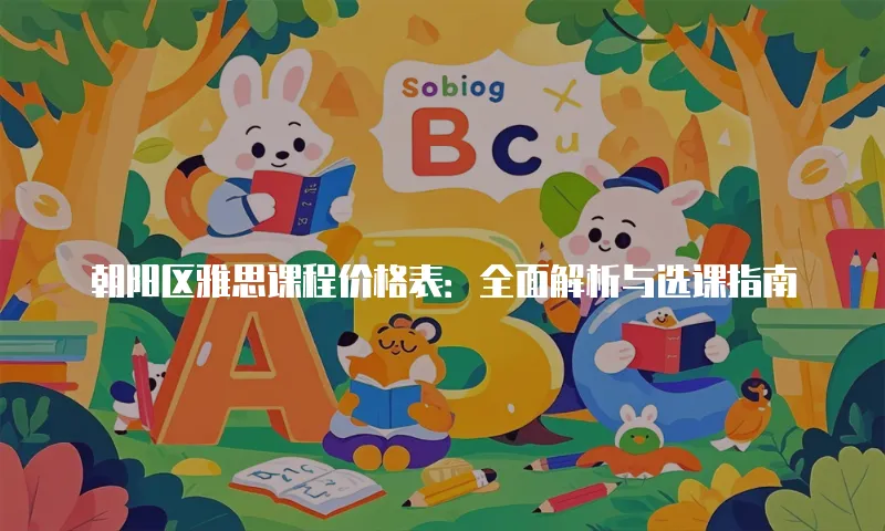 朝阳区雅思课程价格表：全面解析与选课指南