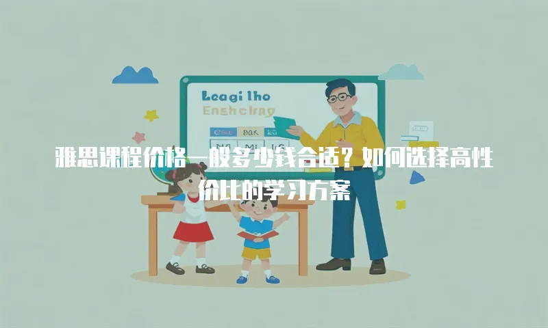 雅思课程价格一般多少钱合适？如何选择高性价比的学习方案
