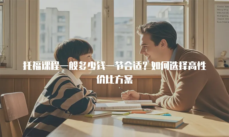 托福课程一般多少钱一节合适？如何选择高性价比方案