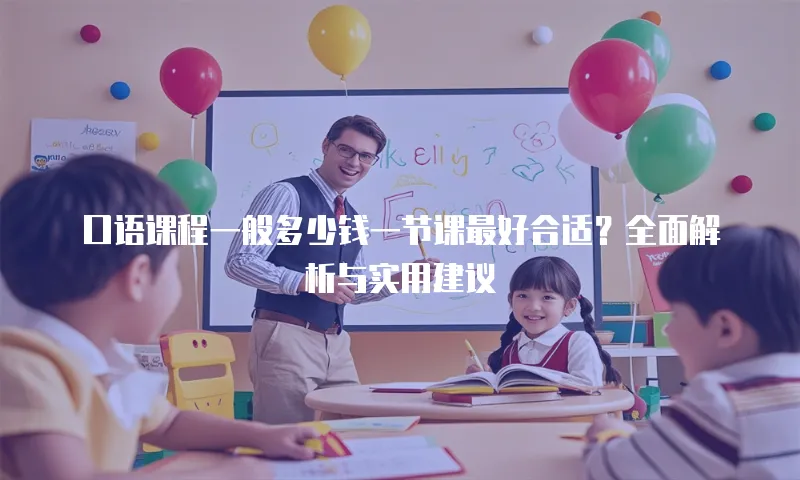口语课程一般多少钱一节课最好合适？全面解析与实用建议