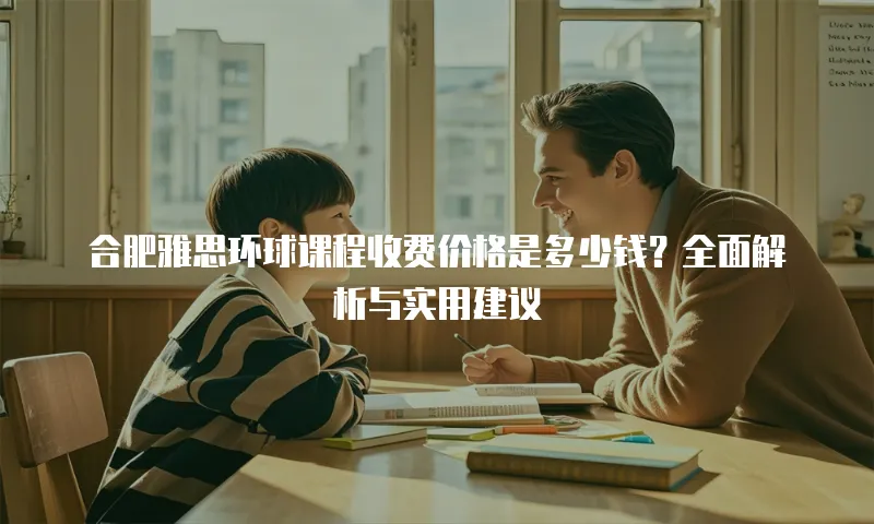 合肥雅思环球课程收费价格是多少钱？全面解析与实用建议