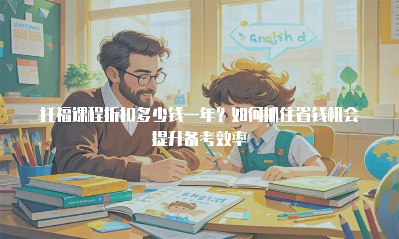 托福课程折扣多少钱一年？如何抓住省钱机会提升备考效率