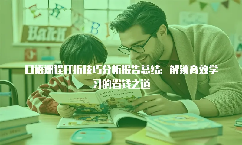 口语课程打折技巧分析报告总结：解锁高效学习的省钱之道