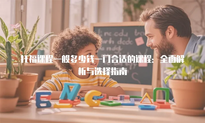 托福课程一般多少钱一门合适的课程：全面解析与选择指南
