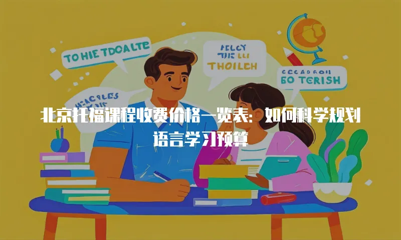 北京托福课程收费价格一览表：如何科学规划语言学习预算