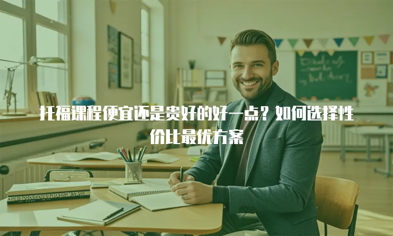 托福课程便宜还是贵好的好一点？如何选择性价比最优方案