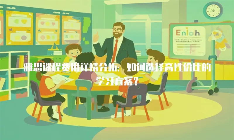 雅思课程费用详情分析：如何选择高性价比的学习方案？