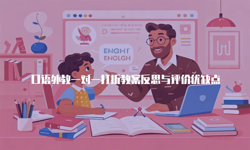 口语外教一对一打折教案反思与评价优缺点