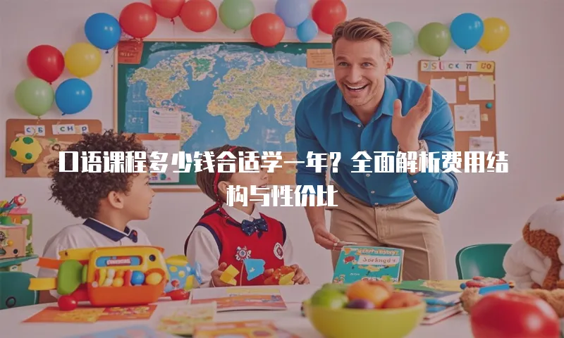 口语课程多少钱合适学一年？全面解析费用结构与性价比
