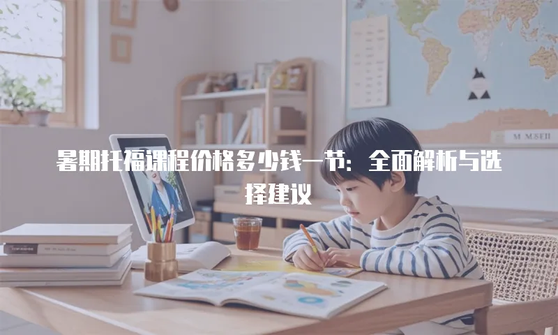 暑期托福课程价格多少钱一节：全面解析与选择建议