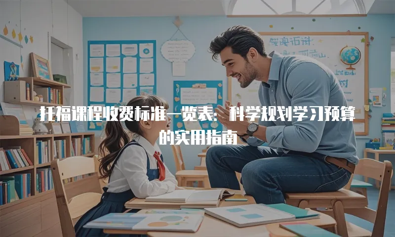 托福课程收费标准一览表：科学规划学习预算的实用指南