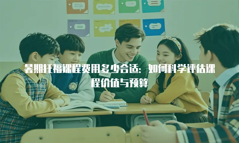 暑期托福课程费用多少合适：如何科学评估课程价值与预算