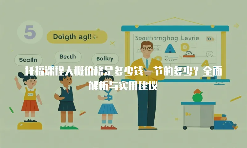 托福课程大概价格是多少钱一节的多少？全面解析与实用建议