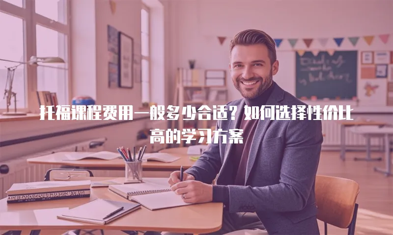 托福课程费用一般多少合适？如何选择性价比高的学习方案
