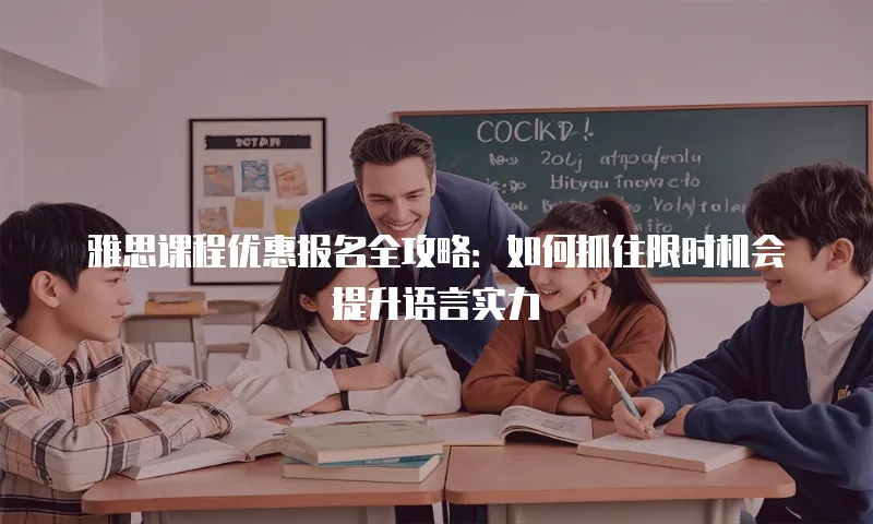 雅思课程优惠报名全攻略：如何抓住限时机会提升语言实力