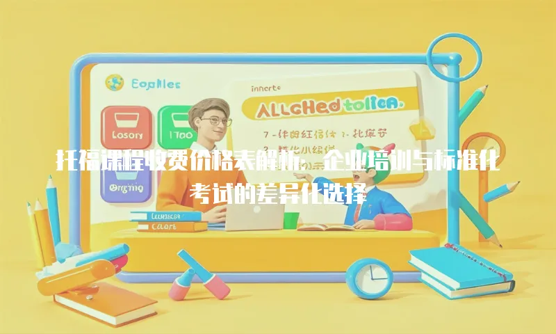 托福课程收费价格表解析：企业培训与标准化考试的差异化选择