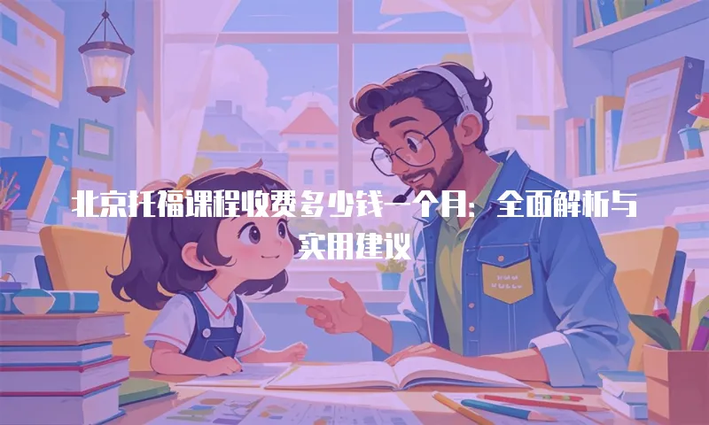 北京托福课程收费多少钱一个月：全面解析与实用建议