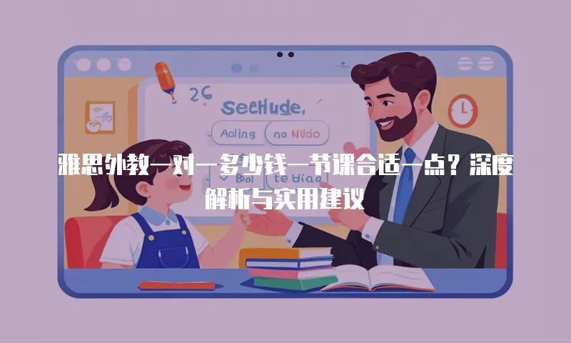 雅思外教一对一多少钱一节课合适一点？深度解析与实用建议
